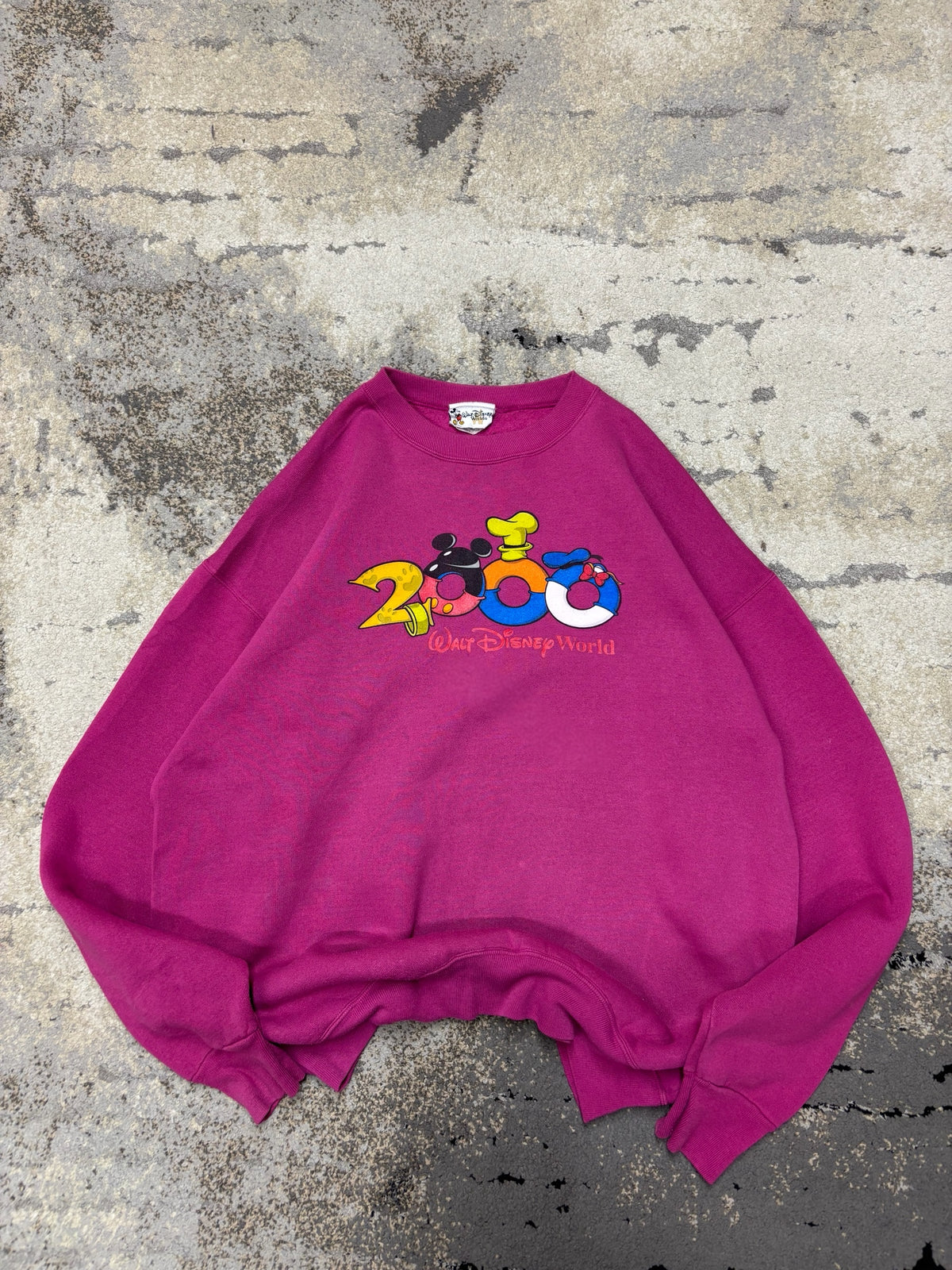 Japan Style Bluza Walt Disney retro y2k crewneck, damskie w bardzo dobrym stanie rozmiar XL, detal