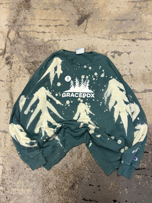 Bluza Champion crewneck, męskie w bardzo dobrym stanie rozmiar XXL, detal
