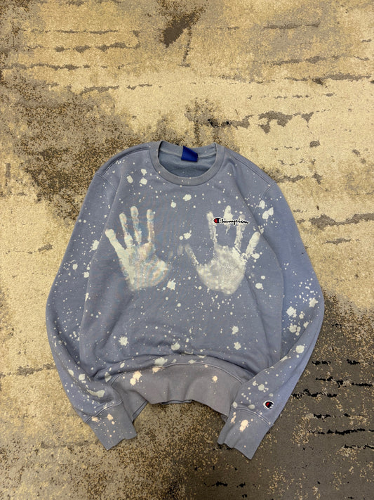 Bluza Champion crewneck, damskie w bardzo dobrym stanie rozmiar XS, detal