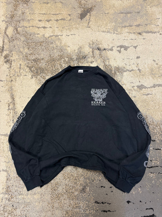 Bluza Japan style retro y2k crewneck, męskie w bardzo dobrym stanie rozmiar XL, widok z przodu