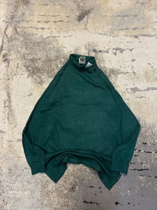 Golf vintage Adidas haft Logo, męskie w bardzo dobrym stanie rozmiar M, widok z góry