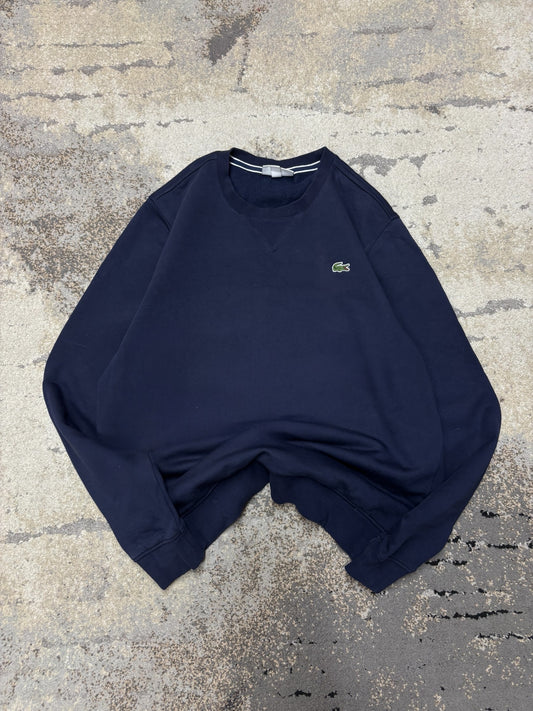 Bluza crewneck Lacoste, męskie w bardzo dobrym stanie rozmiar L, widok z przodu