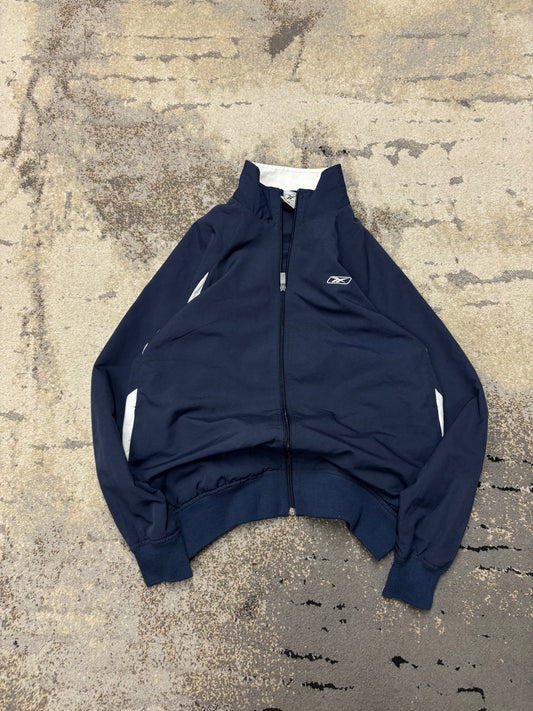 Kurtka wiatrówka Reebok Vintage retro y2k, męskie w bardzo dobrym stanie rozmiar XS, widok z przodu