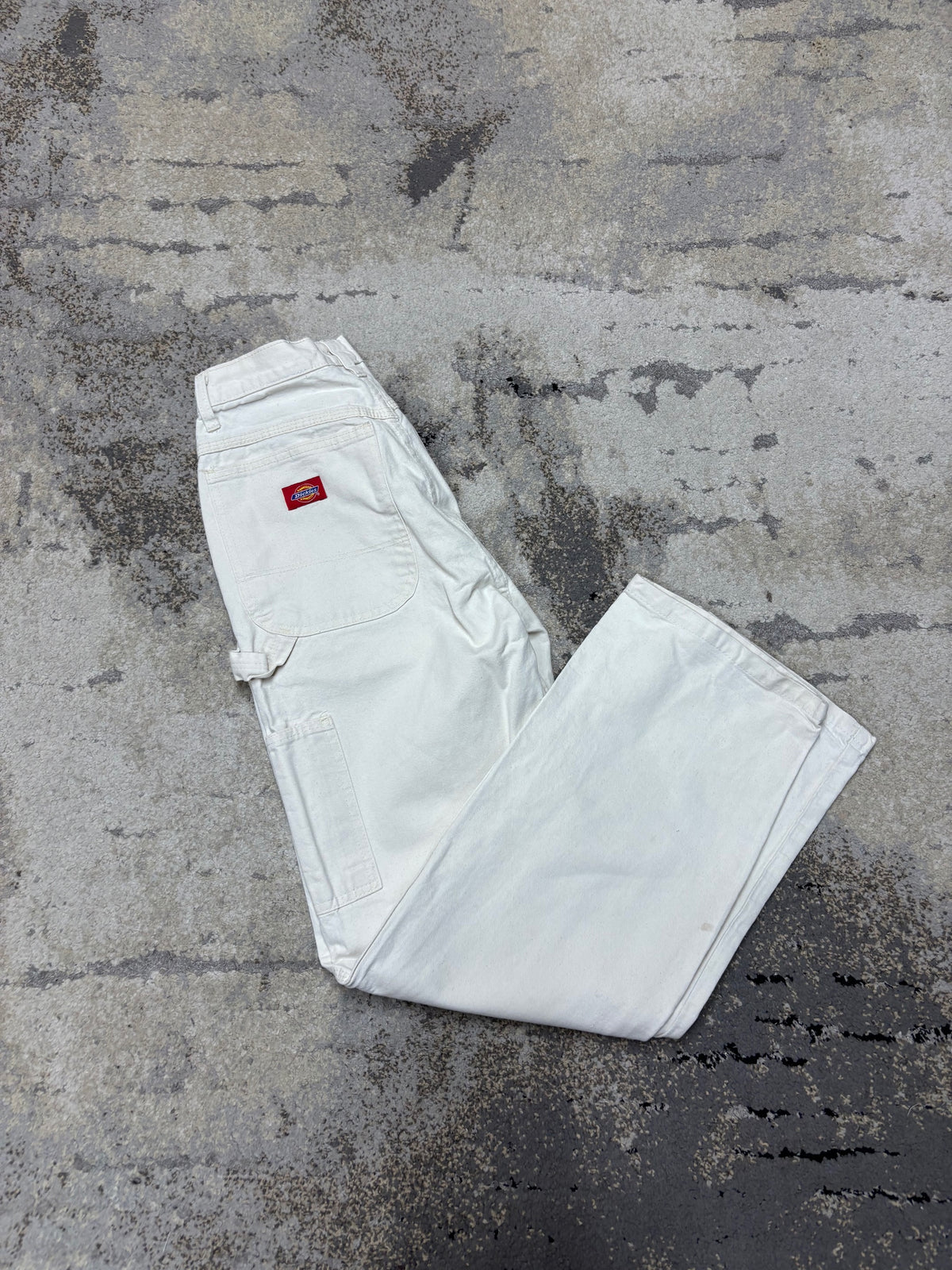 Dickies Spodnie vintage Baggy Dieckies, damskie w bardzo dobrym stanie rozmiar M, detal