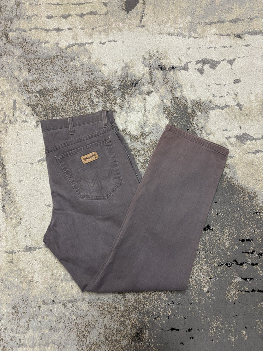 Jeansy wrangler, męskie w dobrym stanie rozmiar 50 | W34, detal
