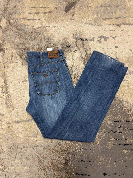 Jeansy Emporio Armani, męskie w bardzo dobrym stanie rozmiar 52 | W36, detal
