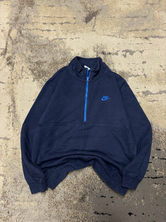 Bluza Nike half zipp, męskie w bardzo dobrym stanie rozmiar L, widok z przodu