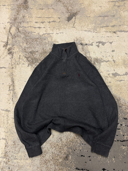RALPH Ralph Lauren Sweter Ralph Lauren half zipp, męskie w bardzo dobrym stanie rozmiar L, widok z przodu