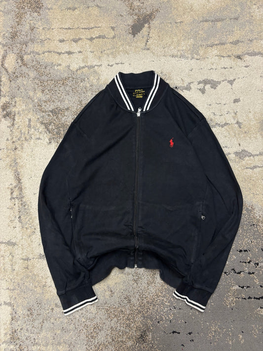 RALPH Ralph Lauren Bluza Ralph Lauren haft Logo zipp, męskie w bardzo dobrym stanie rozmiar L, widok z przodu