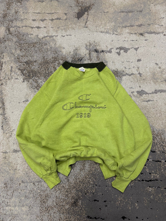 Bluza Champion crewneck retro y2k, męskie w bardzo dobrym stanie rozmiar M, detal