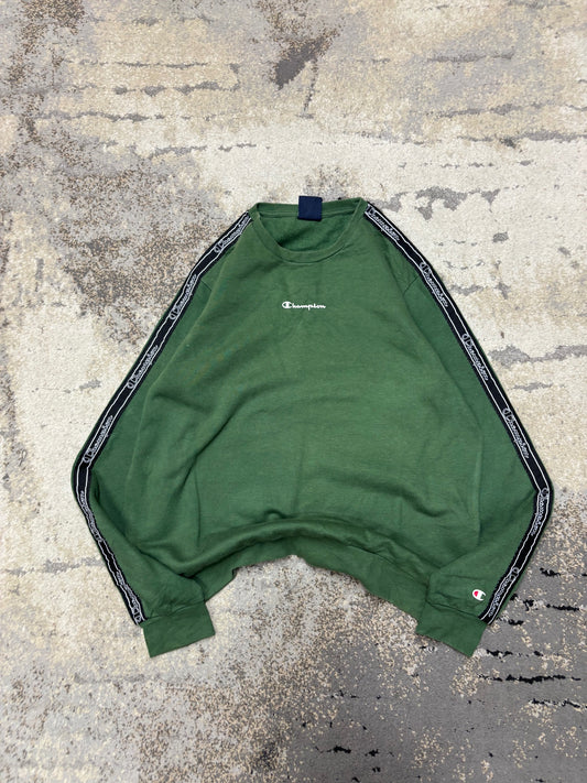 Bluza Champion crevneck, męskie w dobrym stanie rozmiar XXL, detal