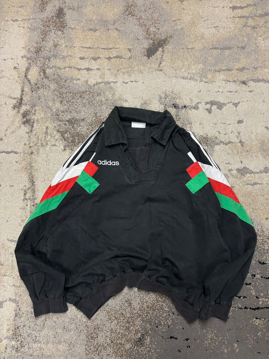 Bluza Adidas Vintage retro y2k crevneck, męskie w bardzo dobrym stanie rozmiar M, widok z przodu