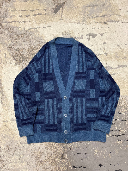 Japan Style Kardigan Vintage retro y2k, męskie w bardzo dobrym stanie rozmiar M, widok z przodu