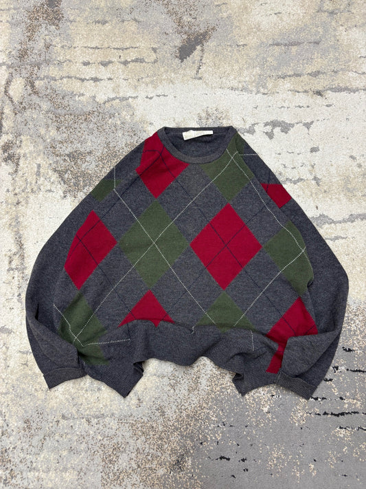 Japan Style Sweterek vintage retro y2k, męskie w bardzo dobrym stanie rozmiar L, widok z przodu