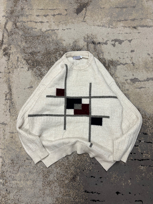 Japan Style Sweterek vintage retro y2k, męskie w bardzo dobrym stanie rozmiar XL, widok z przodu