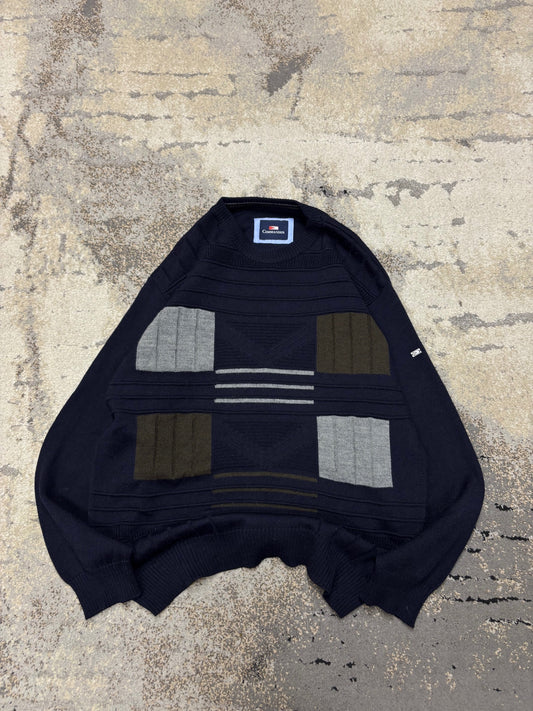 Japan Style Sweterek vintage retro y2k, męskie w bardzo dobrym stanie rozmiar L, widok z przodu