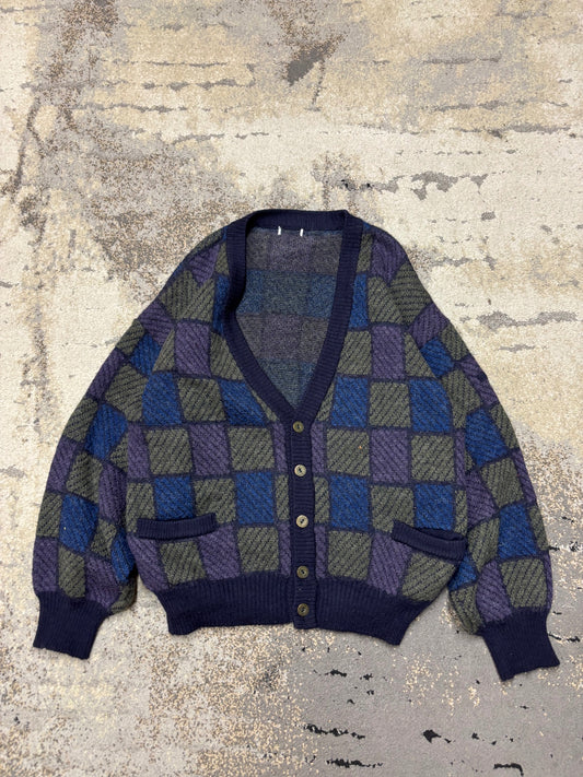 Japan Style Kardigan Vintage retro y2k, męskie w bardzo dobrym stanie rozmiar M, widok z przodu
