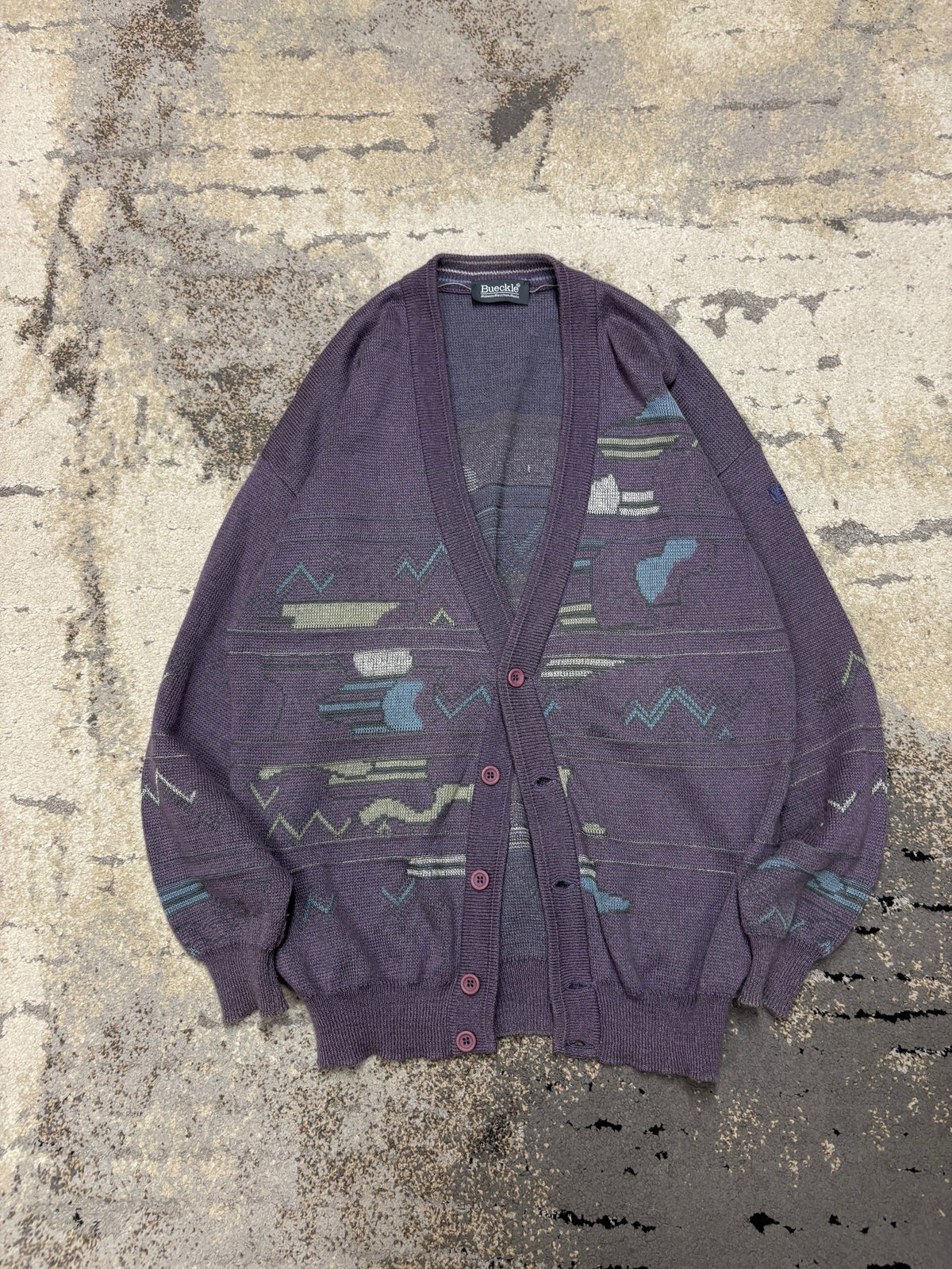 Japan Style Kardigan Vintage retro y2k, męskie w bardzo dobrym stanie rozmiar L, widok z przodu