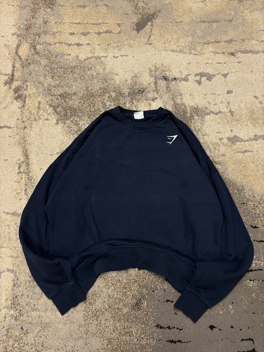 Bluza GymShark crewneck, męskie w bardzo dobrym stanie rozmiar M, widok z przodu