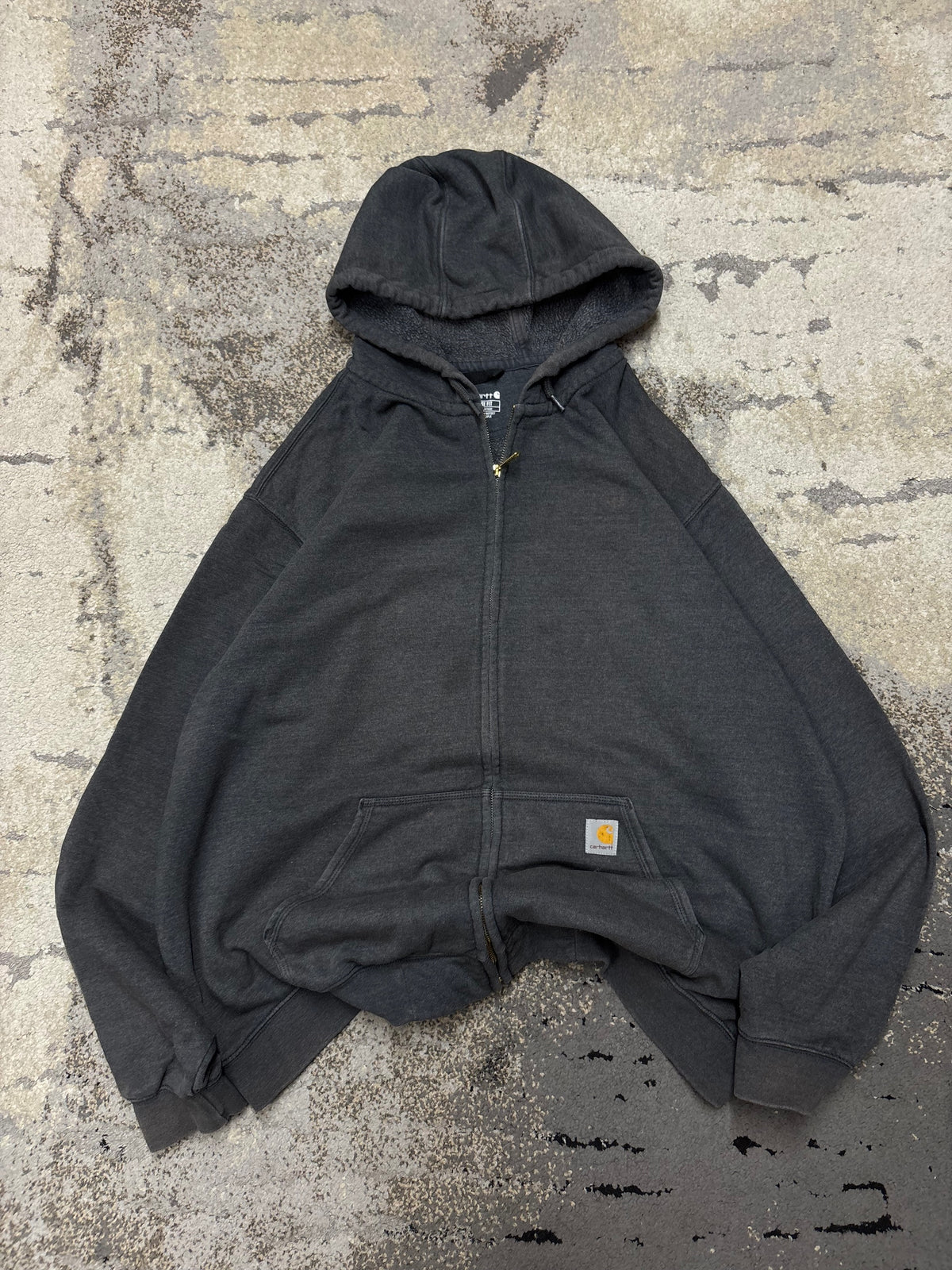 Bluza Carhartt zipp vintage retro y2k, męskie w dobrym stanie rozmiar XXXL, widok z przodu