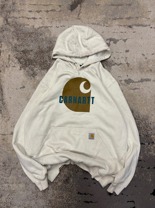 Bluza Carhartt hoodie, męskie w bardzo dobrym stanie rozmiar M, widok z przodu