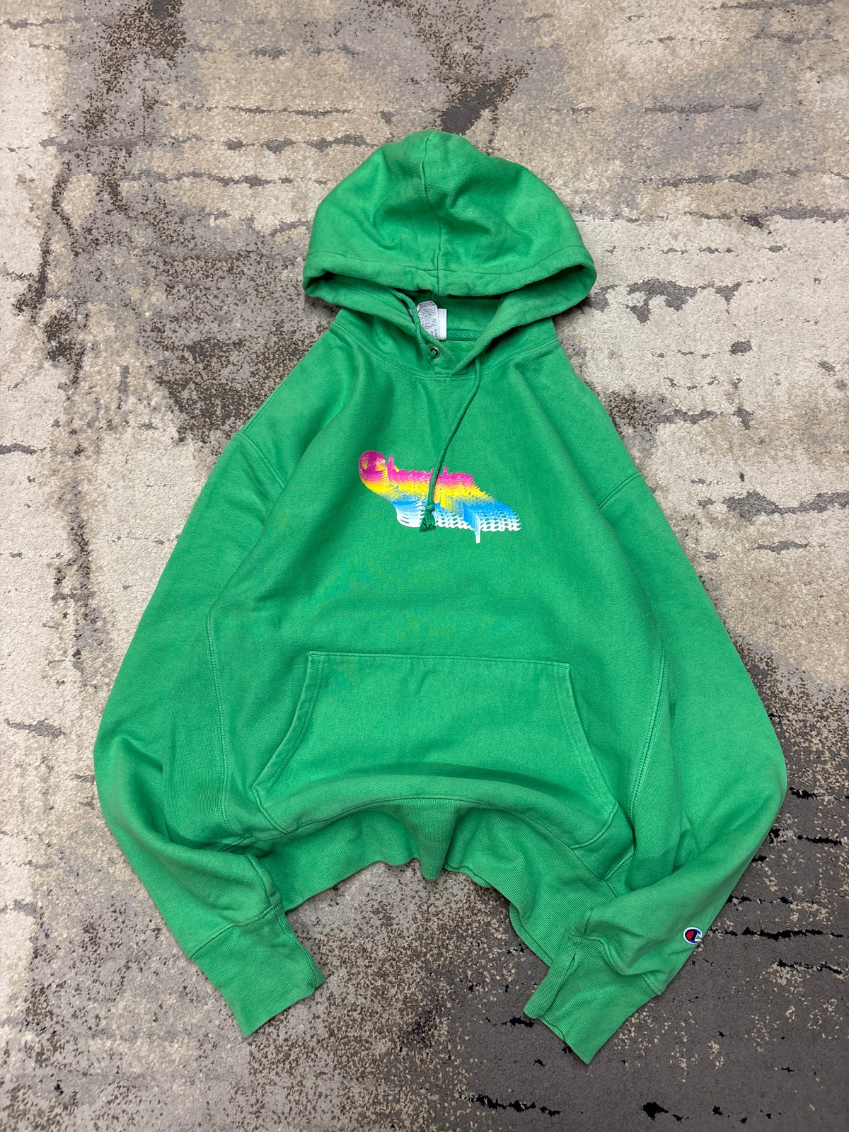 Bluza Champion hoodie, męskie w bardzo dobrym stanie rozmiar L, widok z przodu