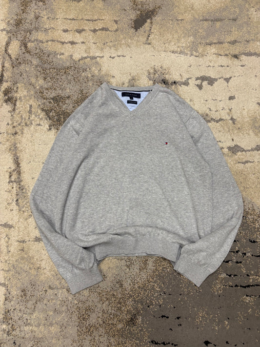 Sweterek Tommy Hilfiger, męskie w bardzo dobrym stanie rozmiar XL, detal
