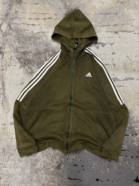 Bluza Adidas zipp, damskie w dobrym stanie rozmiar L, widok z przodu