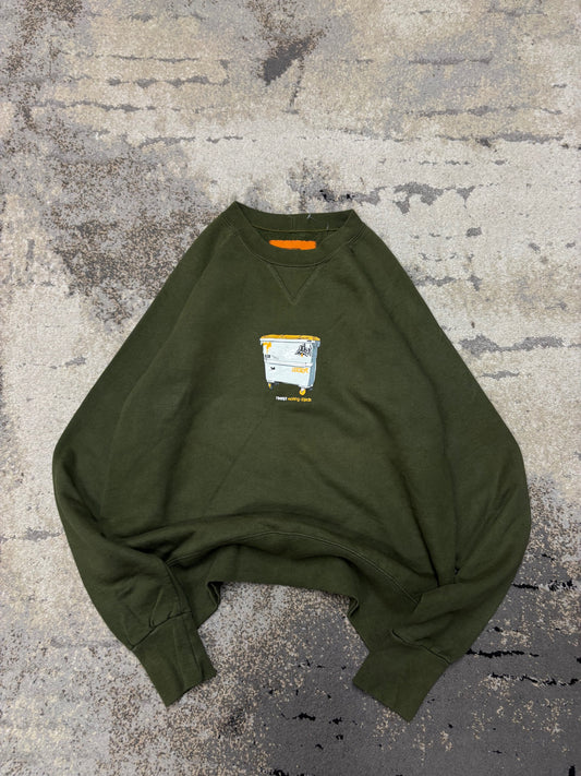 Bluza Japan style retro y2k crewneck, męskie w bardzo dobrym stanie rozmiar L, widok z przodu