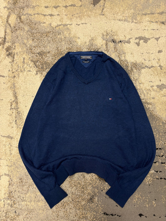 Sweter Tommy Hilfiger, męskie w bardzo dobrym stanie rozmiar XL, detal