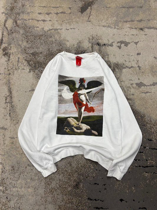 Bluza Nike crewneck, damskie w bardzo dobrym stanie rozmiar S, widok z przodu