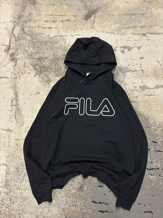 Bluza Fila hoodie, męskie w bardzo dobrym stanie rozmiar XL, widok z przodu