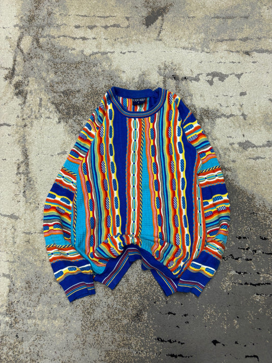 Japan Style Sweterek vintage retro y2k, męskie w bardzo dobrym stanie rozmiar S, widok z przodu