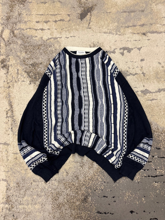 Japan Style Sweterek vintage retro y2k, męskie w bardzo dobrym stanie rozmiar XL, detal