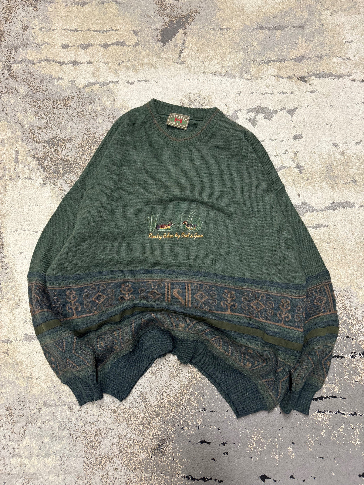 Japan Style Sweterek vintage retro y2k, męskie w bardzo dobrym stanie rozmiar XL, detal