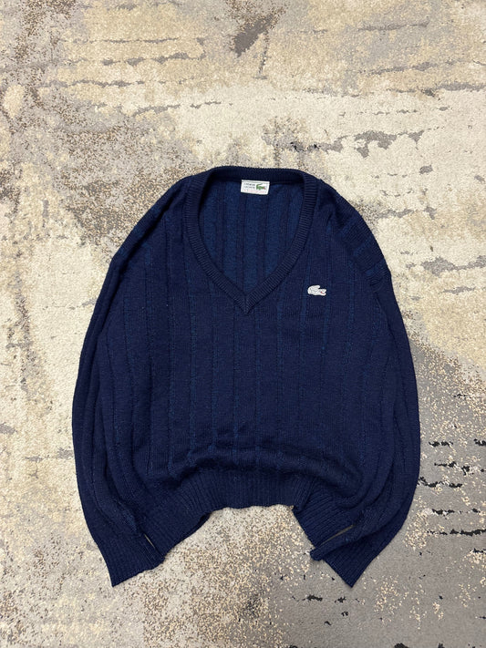 Sweterek Lacoste vintage, damskie w bardzo dobrym stanie rozmiar S, detal