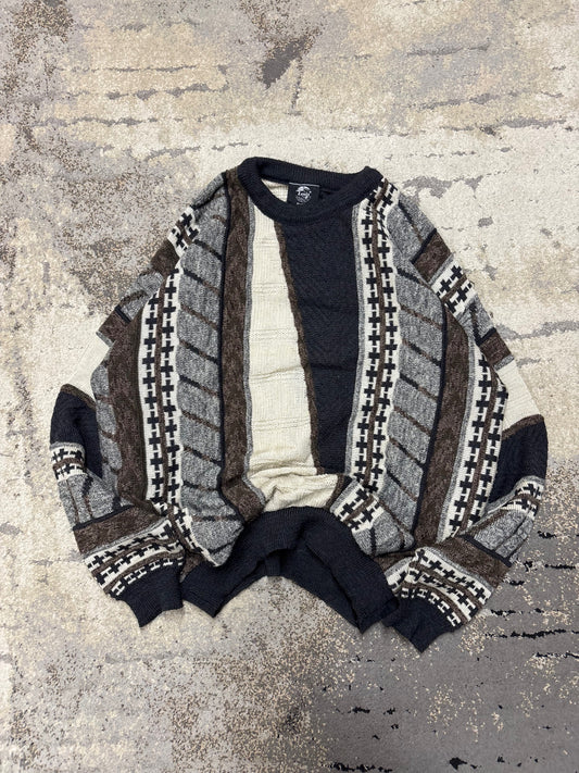 Japan Style Sweterek vintage retro y2k, męskie w bardzo dobrym stanie rozmiar XL, widok z przodu