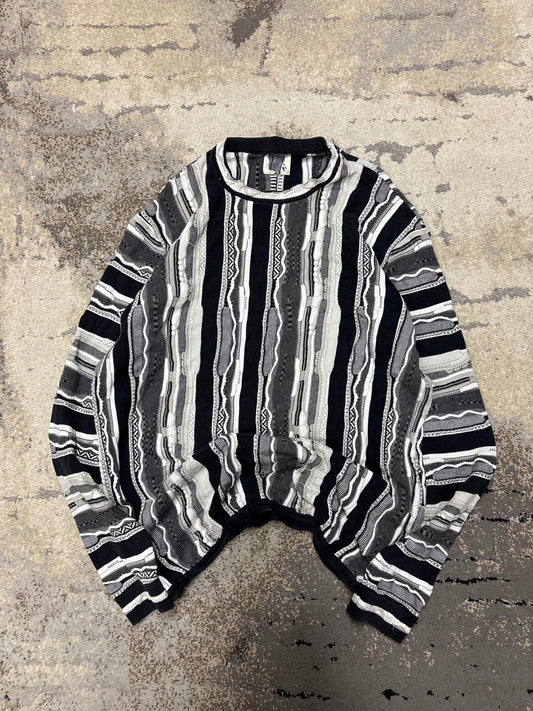 Japan Style Sweterek vintage retro y2k, męskie w bardzo dobrym stanie rozmiar L, widok z przodu
