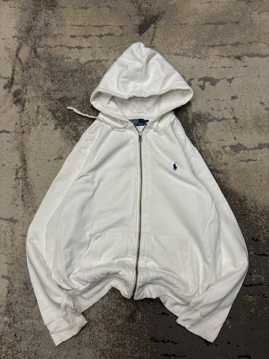RALPH Ralph Lauren Bluza Ralph Lauren haft Logo zipp, damskie w bardzo dobrym stanie rozmiar XL, detal