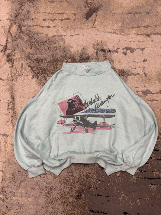 Bluza Japan style retro y2k crewneck, damskie w bardzo dobrym stanie rozmiar L, widok z przodu