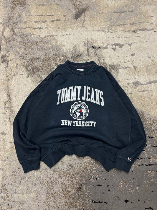 Bluza Tommy Hilfiger crewneck, damskie w bardzo dobrym stanie rozmiar XS, widok z przodu