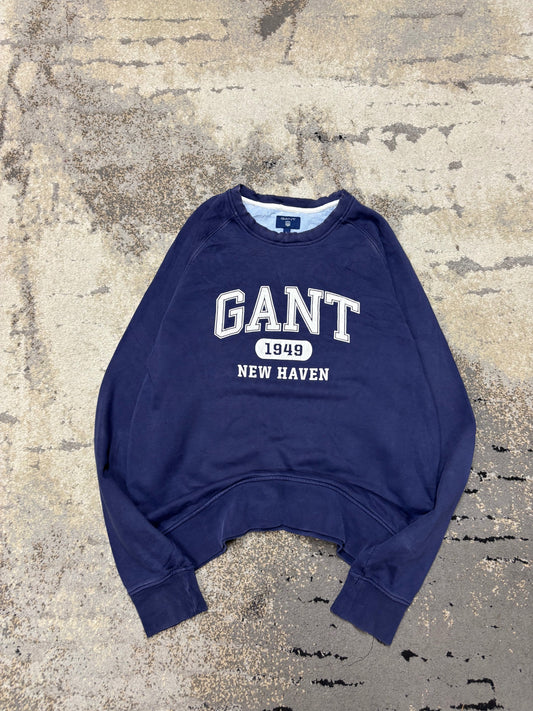 Bluza Gant crewneck, męskie w bardzo dobrym stanie rozmiar L, widok z przodu