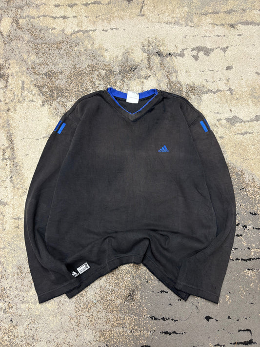 Bluza Adidas Vintage retro y2k crewneck, męskie w dobrym stanie rozmiar M, widok z przodu