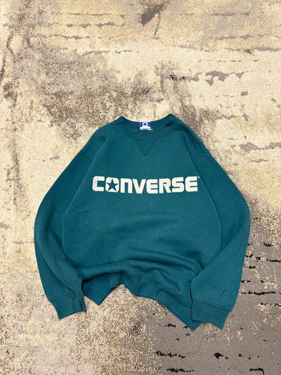Bluza Converse crewneck, damskie w bardzo dobrym stanie rozmiar S, widok z przodu