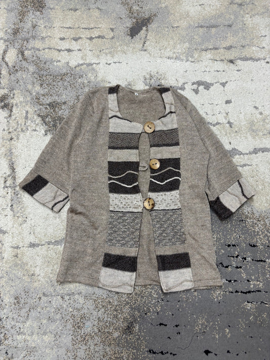 Japan Style Sweterek vintage retro y2k, damskie w bardzo dobrym stanie rozmiar M, widok z przodu