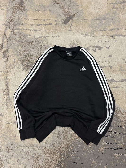 Bluza Adidas crewneck, męskie w bardzo dobrym stanie rozmiar L, detal