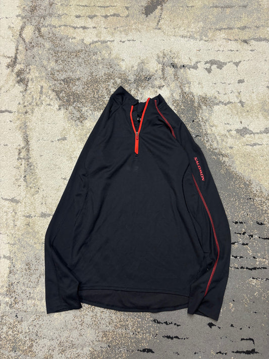 Bluza Salomon half zipp, damskie w bardzo dobrym stanie rozmiar S, widok z przodu