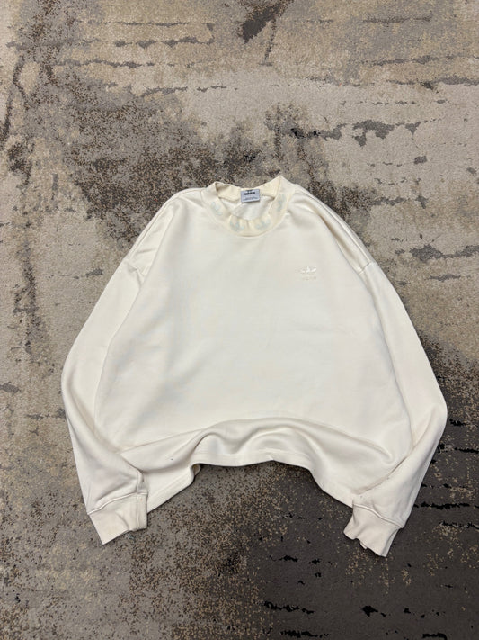 Bluza Adidas crewneck, damskie w dobrym stanie rozmiar S, widok z przodu