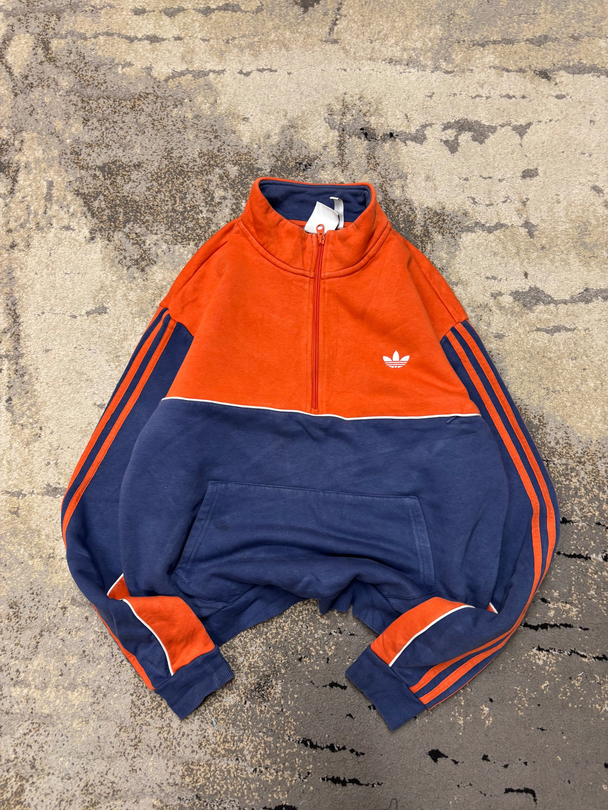 Bluza Adidas half zipp, damskie w bardzo dobrym stanie rozmiar S, detal