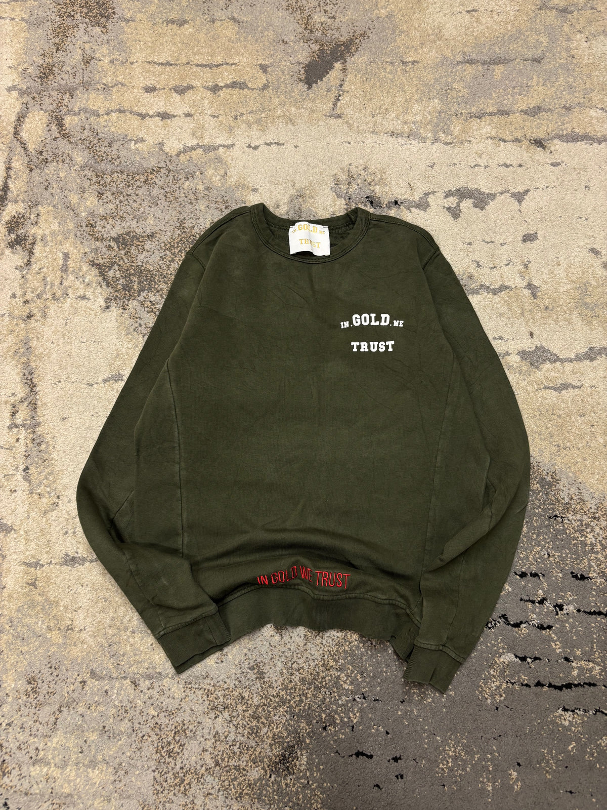 Bluza Gold Trust crewneck, damskie w bardzo dobrym stanie rozmiar S, widok z przodu